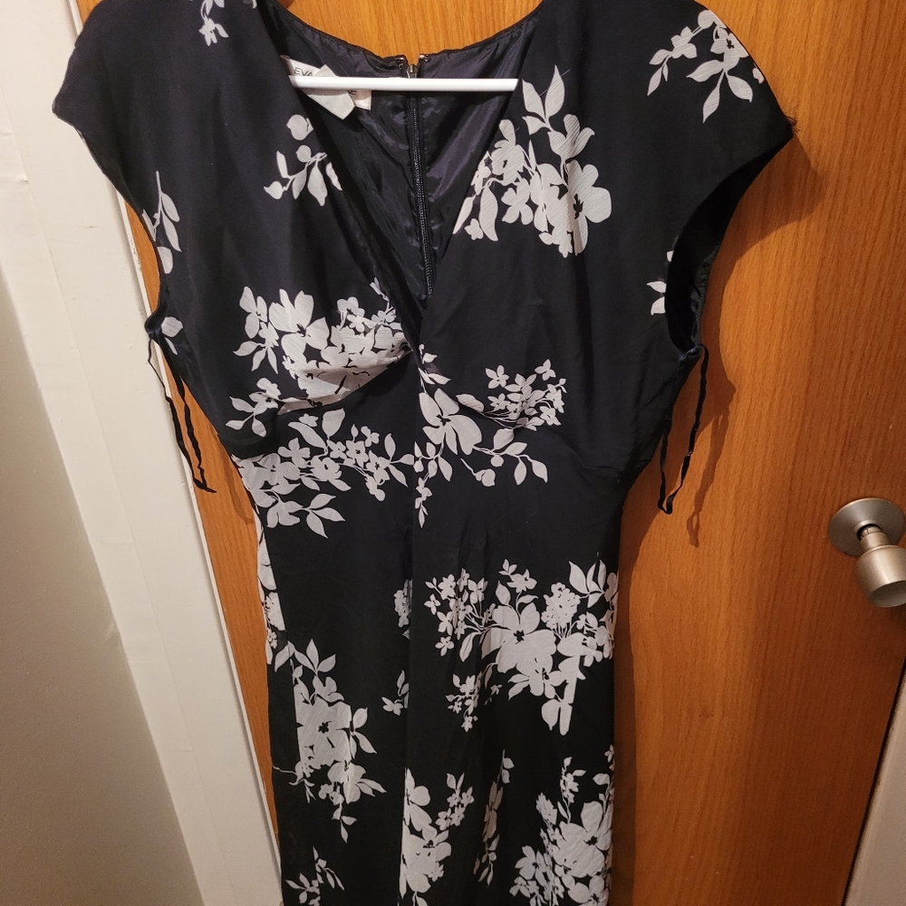 EVAN-PICON BLACK AND WHITE DRESS FOR WOMAN